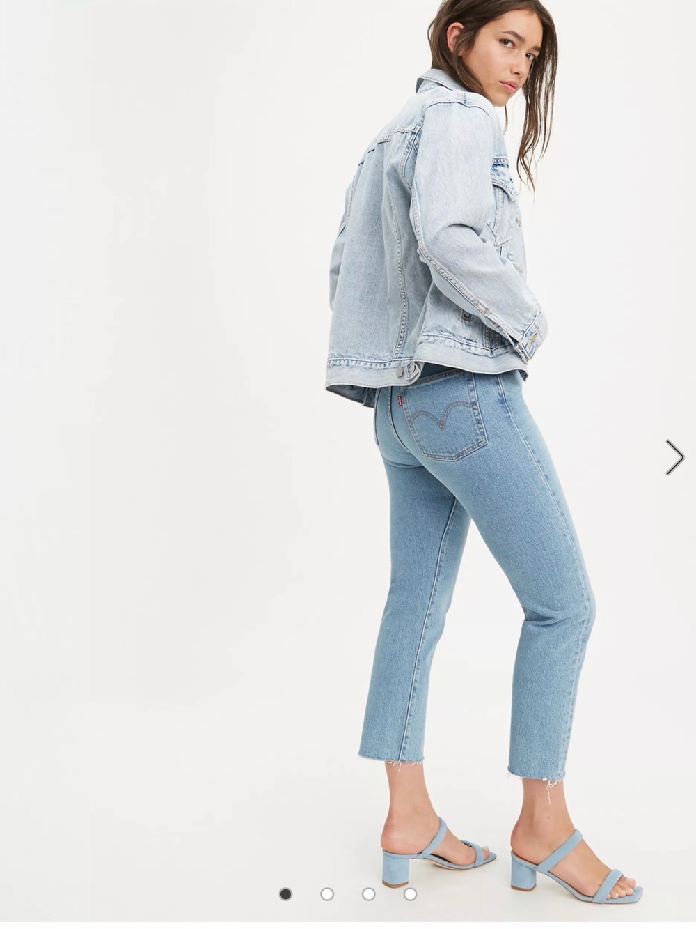 Levi's Light Blue Wedgie Straight Jeans